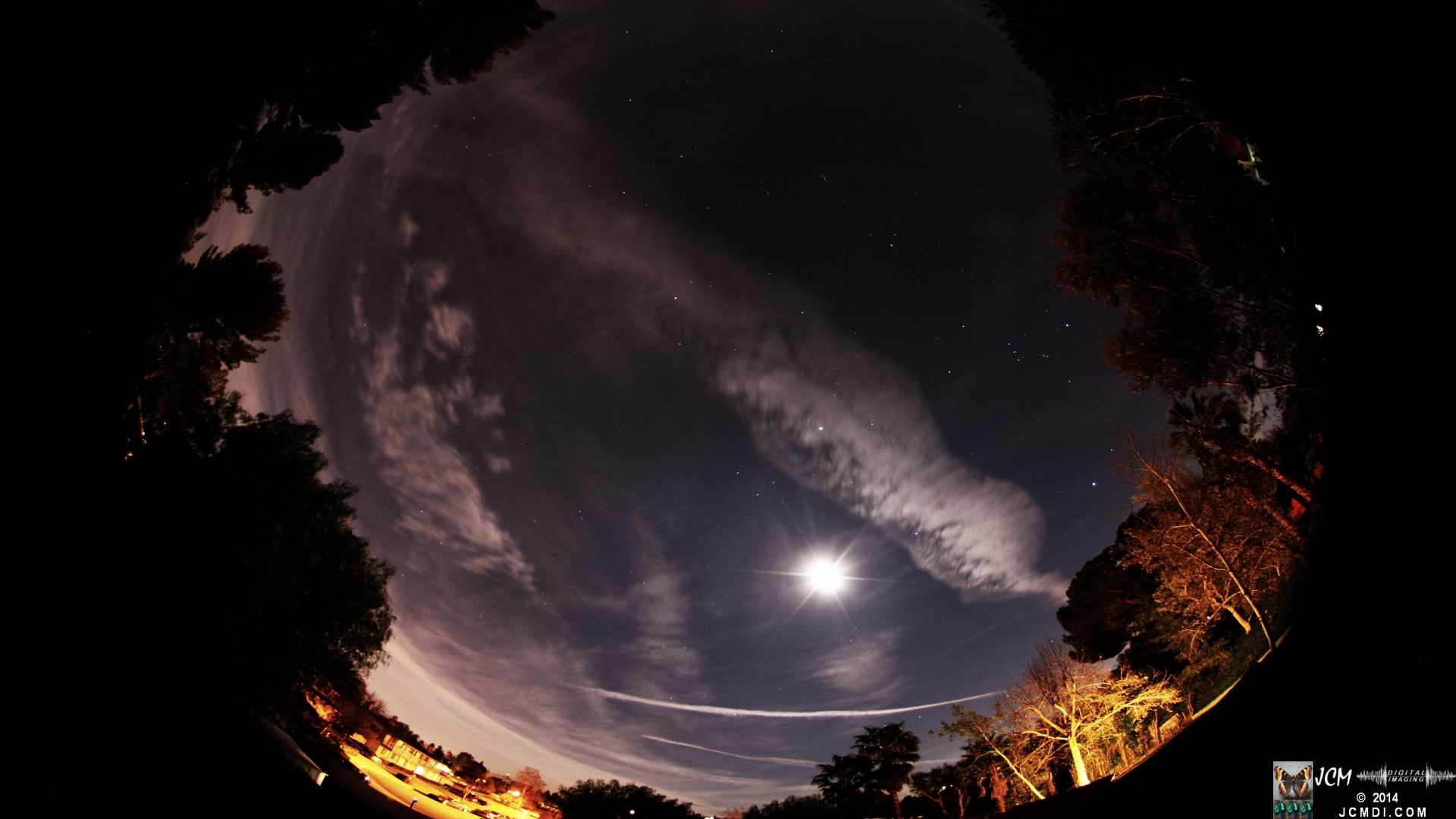 Tokina Fisheye Moon Trail Skies